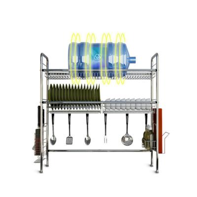 China Viable Made in China Kitchen Dish Rack Stainless Steel Shelf Multifunctional Dish Drainer Rack for sale