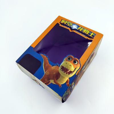 Κίνα Factory Price Customized Wholesale Paper Packaging Doll Toy Gift Box With Clear Pet Window προς πώληση