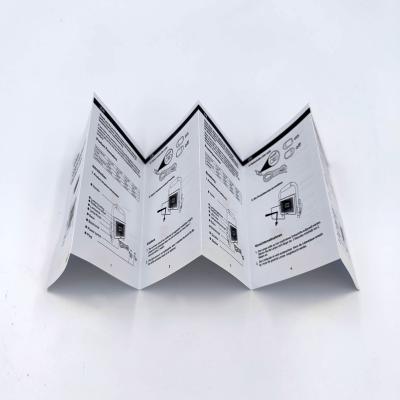 China Factory Wholesale Customized Instruction Booklet Printing Paper Leaflet With Folding for sale