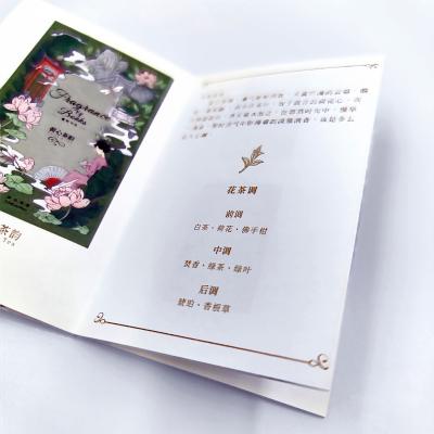 China Low MOQ Hot Stamping OEM Printed Information Folded Booklet Brochure for sale