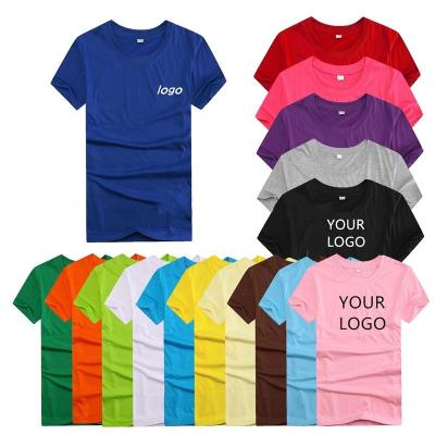 China Good quality anti-shrink with logo and size cotton unisex T-shirt wholesale customized design plain shirts choose printing for sale