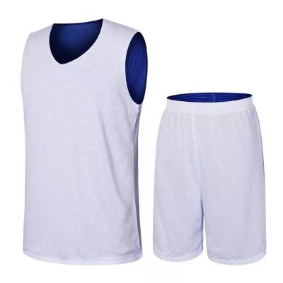 China Wholesale Anti-UV Customize Men's Reversible Mesh Basketball Jerseys Design With Sublimation Printing Basketball Uniforms For Students for sale