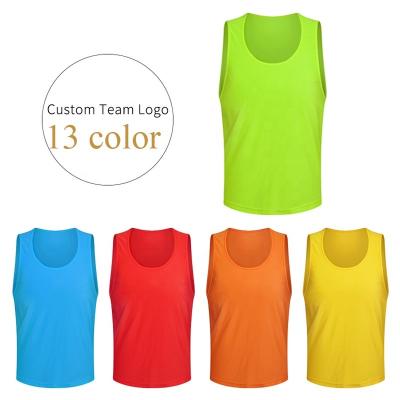 China Shirts & Tops Wholesale High Quality Sports Bibs OEM Soccer Vest Training Singlet Vest for sale