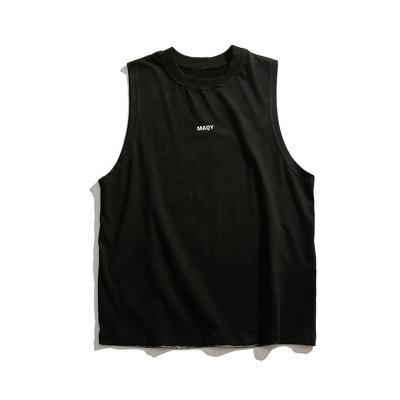 China OEM Sustainable Custom Mens Tank Tops Loose Fit Gym Tank Tops for sale