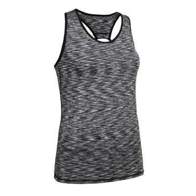 China Breathable Wholesale Gym Wear Sleeveless Top Women Plain Racerback Sport Tank Top for sale