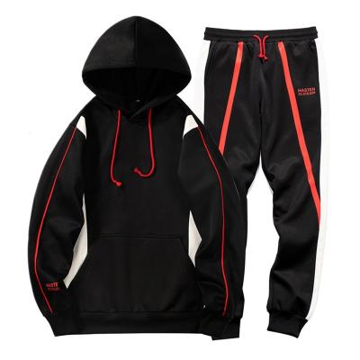 China Breathable Solid Sweatsuit Set Hoodies And Pants Sports Suits Casual Tracksuits Men Sports Wear Set for sale