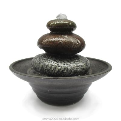 China Europe table decoration polyresin water fountain stones indoor zen for sale