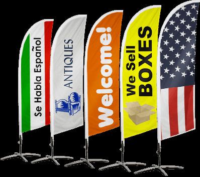 China Advertising Display Factory Flagpole 16Ft Heavy Duty Ad Feather Flag With Pole /Exhibition Stands Decorations Promotional Advertising B for sale