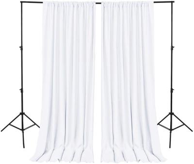 China White Backdrop Curtains For Parties , Polyester Photography Backdrop Drapes For Family Gatherings , Wedding Decorations 110-240cmW*92-240cmH for sale