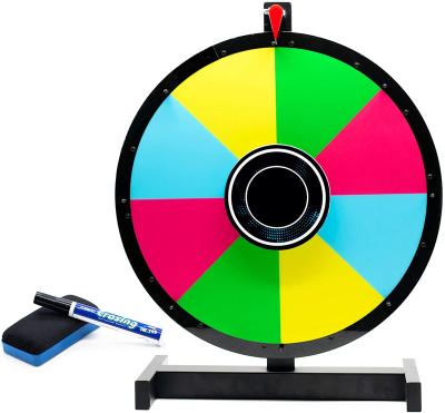 China Double Sided Reversible 2 Sided Prize Spinning Wheel Table Stand - Prizewheel Round Dry Erase for sale