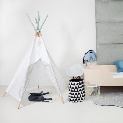 China Tetrapolar Toy Love Tree Indoor Star Indian Cotton Pattern Inflatable Children Play Teepee Tent for sale