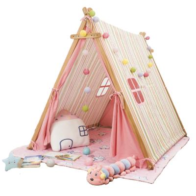 China Toy Lovetree Factory Hot Sale Children's Camping Tents Girl Inflatable Indoor Polyester Game House Play Tent For Sale Kids Tent for sale