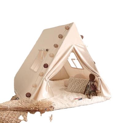 China Factory 2021 New Soft Premium Square Pole Triangle Canvas Soft Toy China Children's Play Tent for sale