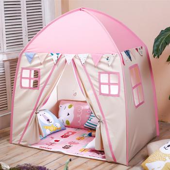 China Toy Lovetree Cotton Canvas Playhouse Tent Toys Playhouse Princess Inflatable Castle for sale