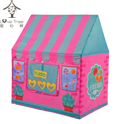 China Easy foldable kids play tent indoor and outdoor wholesale children's tent love tree tent princess toy castle dessert house playhouse boy girl spot for sale