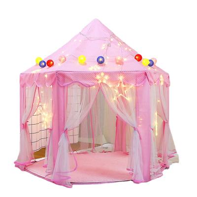 China Toy Wholesale High Quality Indoor Soft Outdoor Portable Folding Children's Princess Castle Play House Tent for sale