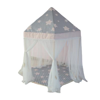 China Inflatable Toy Gift Folding Luminous Yurt Princess Castle Children's Two-Piece Tent for sale