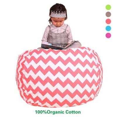 China Custom 100% Cotton Canvas Storage LoveTree Bean Bag Chair Toy Portable Storage for sale