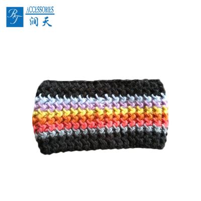 China colorful knitted hair band baby hair accessories kids knit headbands for sale