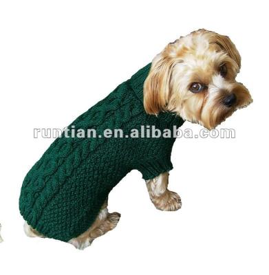 China Viable Handmade Knitted Fisherman Dog Sweaters from Twist Cable for sale