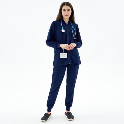 China Fashion Show Nurse Top+Pant 2021 Women and Men's Stylish Nurse Scrubs Cotton Female FUYI Scrubs Nursing Women Scrub Sets zu verkaufen