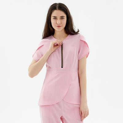 中国 Breathable Fuyi Medico Top+Pant Nursing Scrub Suit Uniforms Jogger Medical Women Scrub Sets Hospital Uniforms 販売のため