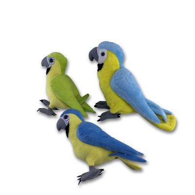 China Parrot Plush Toy Stuffed Parrot Toy Colorful Birds Cartoon Parrot for sale