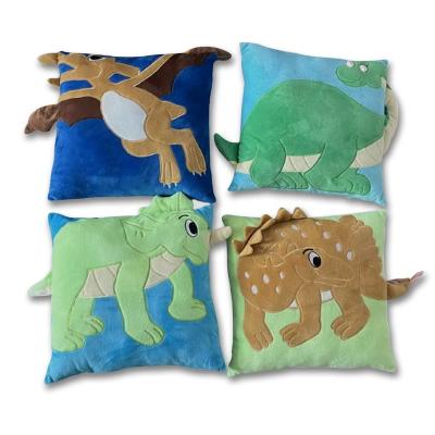 China Dinosaur Square Embroidery Dinosaur Cushions  Shape Cushions for sale