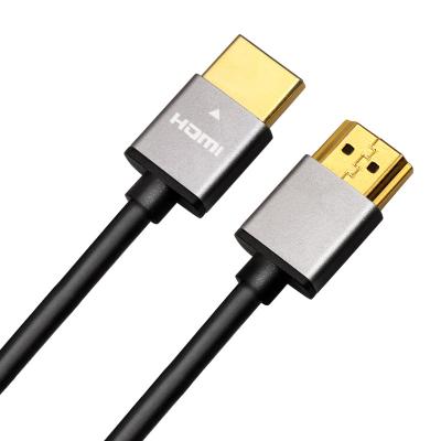 China Aluminum COMPUTER hdmi flat cable 1.5 M2 Mts 7.5M 6 Feet 4K 144Hz gold plated hdmi cable Male-Male for sale