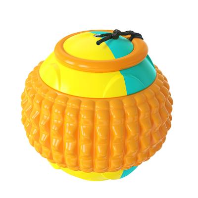 China Stocked New Style Hot selling dog teething training toy pumpkin hand toss toy ball hand tossing dog pumpkin ball for sale