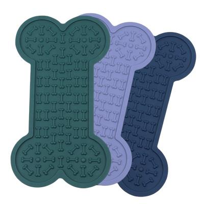 China Sustainable Wholesale china supplier dog lick pad pet slow feeder bowl silicone pet feeding mat for sale