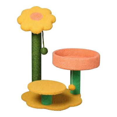 China Sustainable Top quality cat toy small cat tree sisal cat scratching board for sale