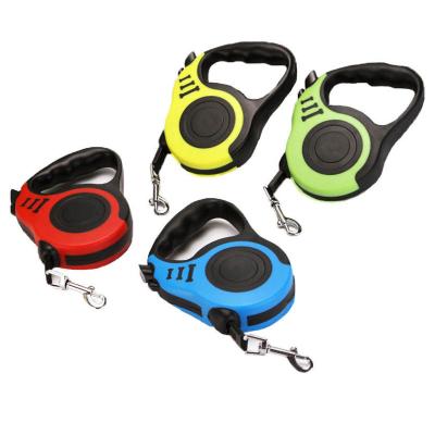 China Sustainable Wholesale Customize Logo Heavy Duty Adjustable Collars Dog Accessories Lead Strap Automatic Pet Retractable Dog Leash for sale