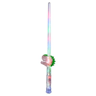 China Hot Selling LED Party Supplies Dinosaurs Lighting Party Supplies Led Dinosaurs Magic Wand For Kids Music for sale