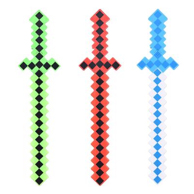 China Wholesale Plastic Kids Plastic Pixel Light Led Sword Toy With Sounds for sale