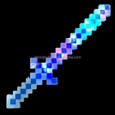 China Children's Toy Led Light Up Plastic Wave Mosaics Pixel Flashing Sword for sale