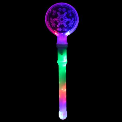 China LED Party Supplies Christmas Snowflake Light Up Magic Wand Toys for sale