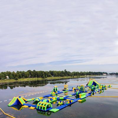 China Inflatable Floating Water Sports Theme Park / Water Splash Park Installed In Milano for sale