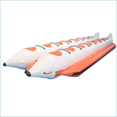 China 14 Persons Double Tubes Inflatable Banana Boat for sale