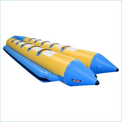 China Double Lanes Inflatable Banana Boat With Reinforced Strips For Adult for sale