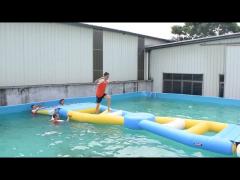 Bouncia Inflatable Water Game-X Ladder, Good for both Shallow and Deep Water