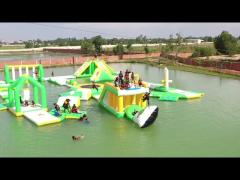 An Attractive Inflatable Water Park in Cambodia, Bouncia Customized Inflatable Water Parks Expert