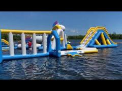 Bouncia Classic Color Inflatable Water Park, Huge Inflatable Unicorn, Big Slide Water Game Supplier