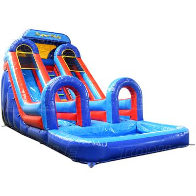 China Outdoor/Indoor Double Lane Party/20ft Inflatable Water Slide for sale