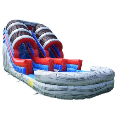 China Inflatable party waterslide / 19FT outdoor / indoor double dive for sale