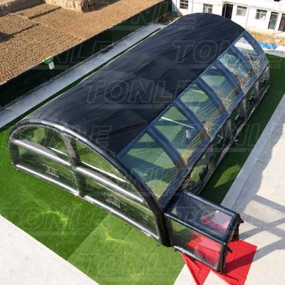 China PVC Customized Large Transparent Inflatable Tent For Pool Party And Swimming Event for sale