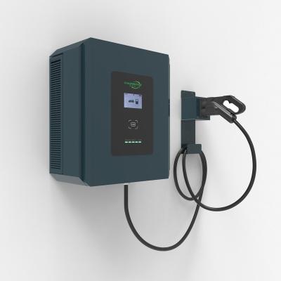 China Wall Mounted Fast Box Electric Vehicle Charging Station 30KW DC Electric Charger Point for sale