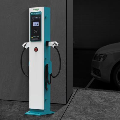 China NKR-AC002 Foor H163*W28*T19CM Rack EV Charger OCPP1.6J Type2 AC ev charging station for sale