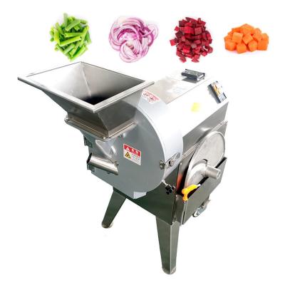 China Snack food factory single head vegetable cutting machine Vegetable fruit dicing and slicing machine High efficiency vegetable processing machinery for sale