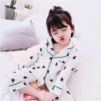 China Good Quality 100% Cotton Summer Kids Boys Girls Pajamas Sets C.S.I. Breathable Tropical Style Unisex Hot Sale At Factory Price for sale